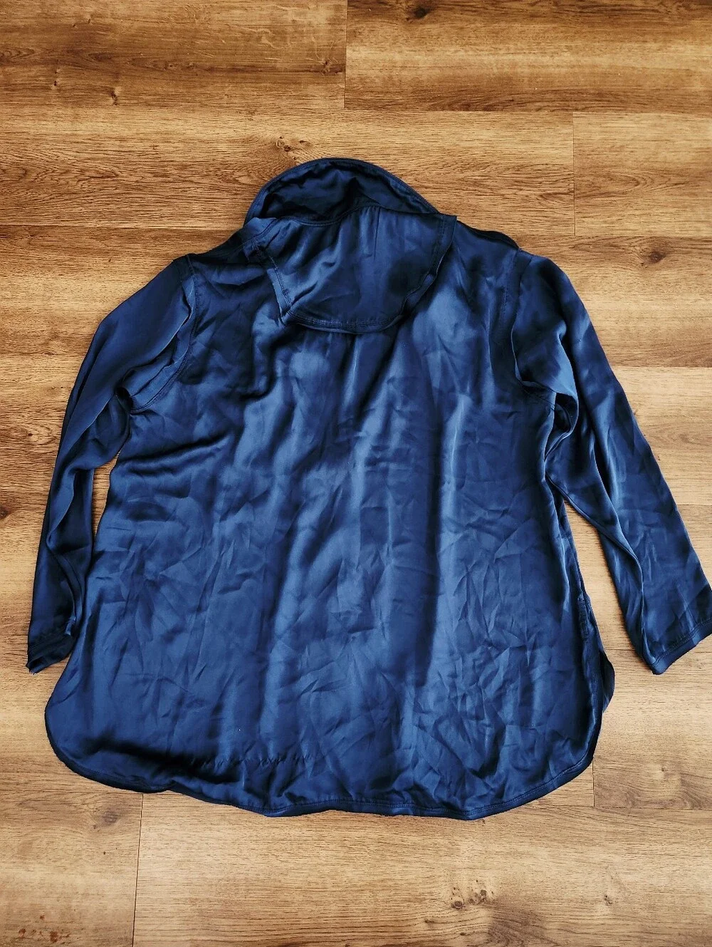 Free People Like Honey PJ Shirt in Navy Blue Size Small